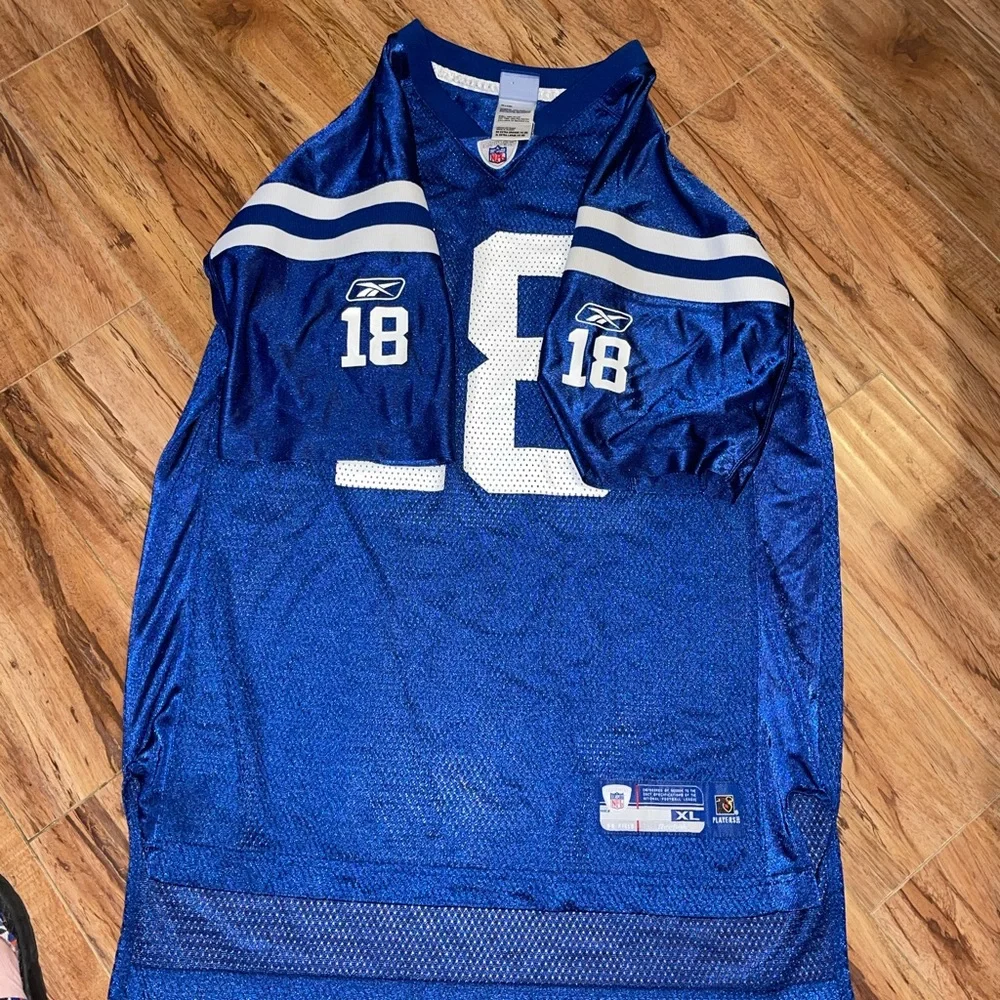 Football jersey kids Peyton Manning Colts #18 Reebok‎ vintage xl 18/20